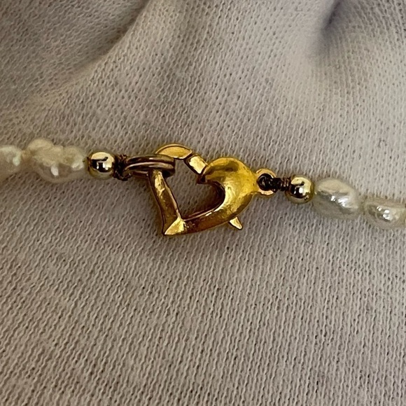 GENUINE fresh water pearl necklace with ghw - Picture 3 of 7